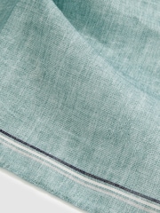 Reiss Soft Sage Fiorello Linen Pocket Square - Image 3 of 3