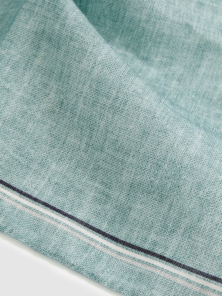 Reiss Soft Sage Fiorello Linen Pocket Square - Image 3 of 3