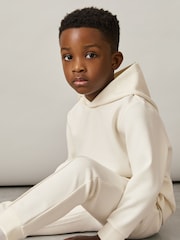 Reiss Off White Premier 9-13 yrs Interlock Drawstring Joggers - Image 1 of 5