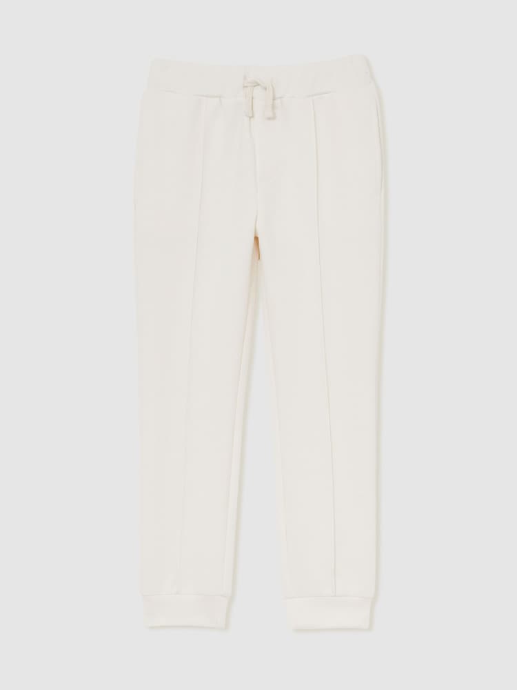 Reiss Off White Premier 9-13 yrs Interlock Drawstring Joggers - Image 2 of 5