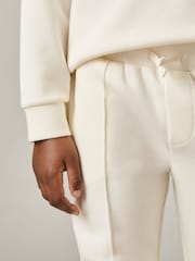 Reiss Off White Premier 9-13 yrs Interlock Drawstring Joggers - Image 4 of 5