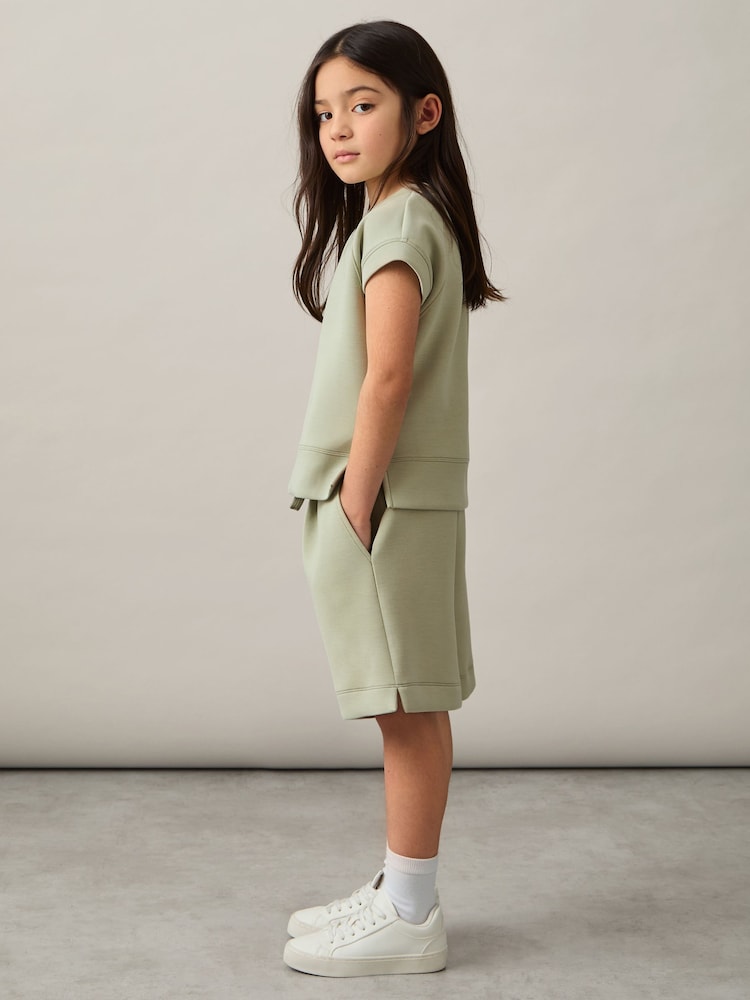 طقم من سويت شيرت وشورت Joanna من مزيج نسيج المودال من Reiss - صورة 1 من 4