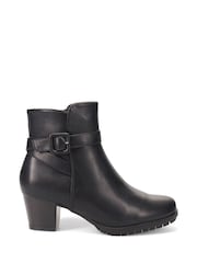 Pavers Black Chic Ankle Boots - Image 1 of 5