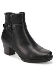 Pavers Black Chic Ankle Boots - Image 2 of 5