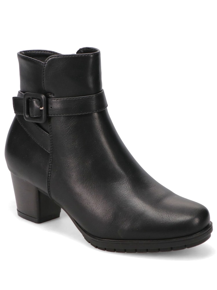 Pavers Black Chic Ankle Boots - Image 2 of 5