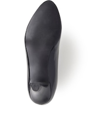 Pavers Black Cone Heeled Court Shoes - Image 5 of 5