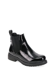 Pavers Black Wide Fit Chelsea Boots - Image 2 of 5