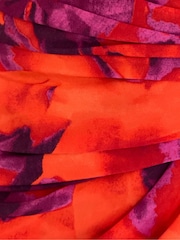Girl In Mind Orange Alessia Halter Neck Midi Dress - Image 6 of 6