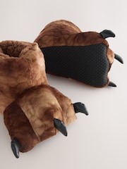 Brown Dinosaur Claw 3D Slipper Boots - Image 4 of 5