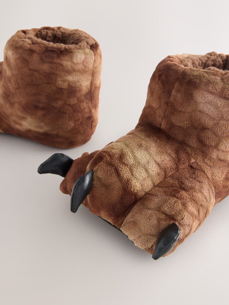 Brown Dinosaur Claw 3D Slipper Boots - Image 5 of 5