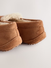Tan Brown Cosy Moccasin Slippers - Image 6 of 6