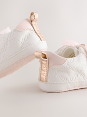 Belo-roza - Baker by Ted Baker Baby Girls Organza Bow Padders Trainers - Slika 5 iz 5