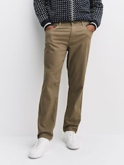 Light Brown Cotton Blend 5 Pocket Trousers - Image 1 of 1