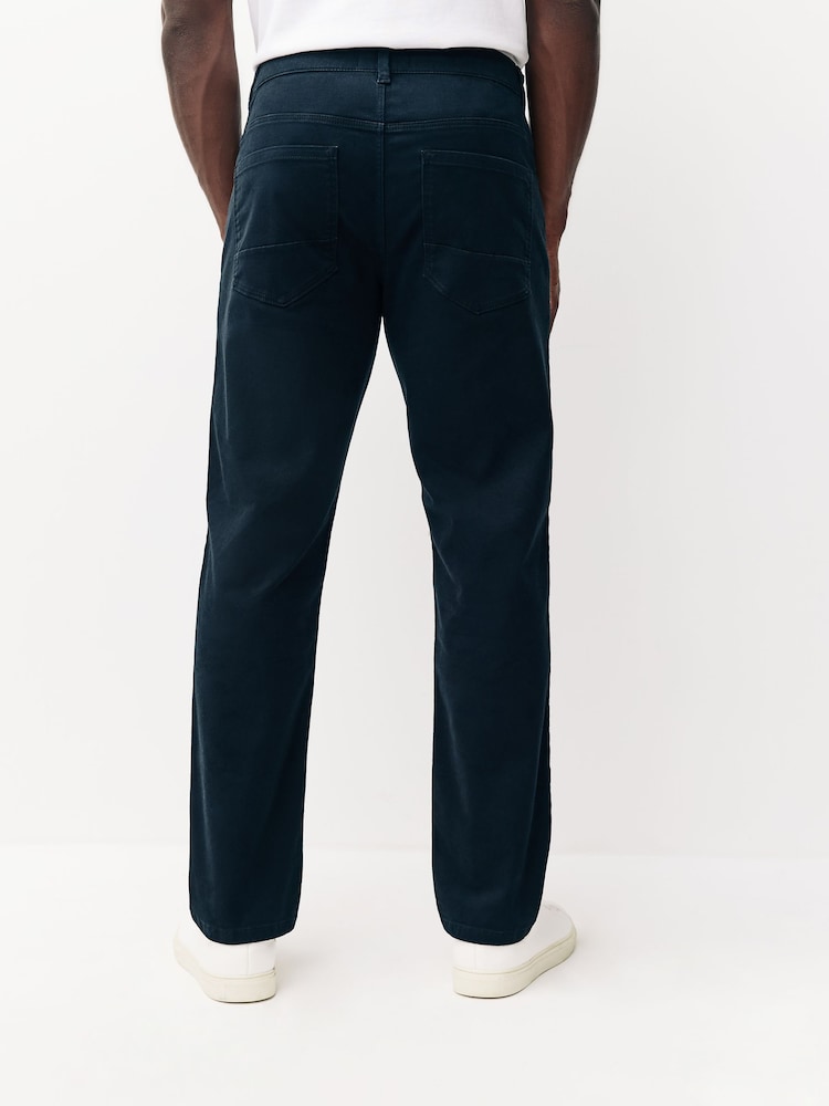 Black Cotton Blend 5 Pocket Trousers - Image 2 of 6