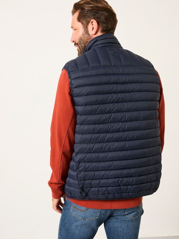 FatFace Dartmouth Navy Padded Gilet - Image 2 of 5 FatFace Dartmouth Navy Padded Gilet - Image 2 of 5