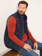 FatFace Dartmouth Navy Padded Gilet - Image 3 of 5
