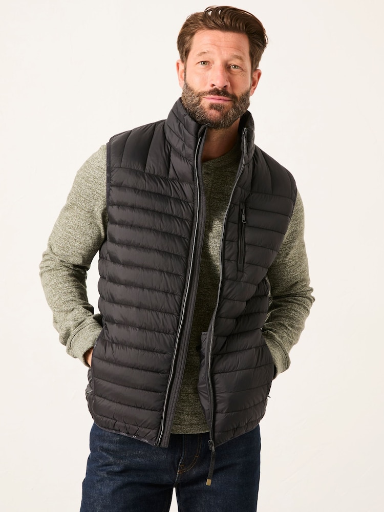 FatFace Dartmouth Black Padded Gilet - Image 1 of 1 FatFace Dartmouth Black Padded Gilet - Image 1 of 1