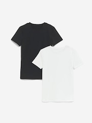 Simply Be Black Smoothing T-Shirt 2 Pack - Image 1 of 5