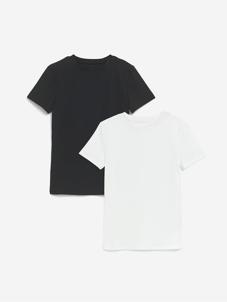 Simply Be Black Smoothing T-Shirt 2 Pack - Image 1 of 5