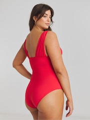 Simply Be Red Magisculpt Lose Up To An Inch Swimsuit - Image 2 of 4