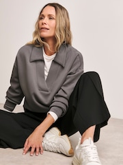 Anthology By JD Williams Grey Collared Modal Sweatshirt - Image 2 of 4