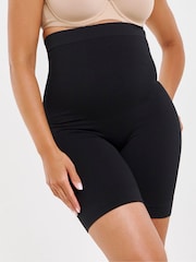 Simply Be Black/ Nude Seamfree Thigh Shaper Medium Control Briefs 2 Pack - Image 4 of 8