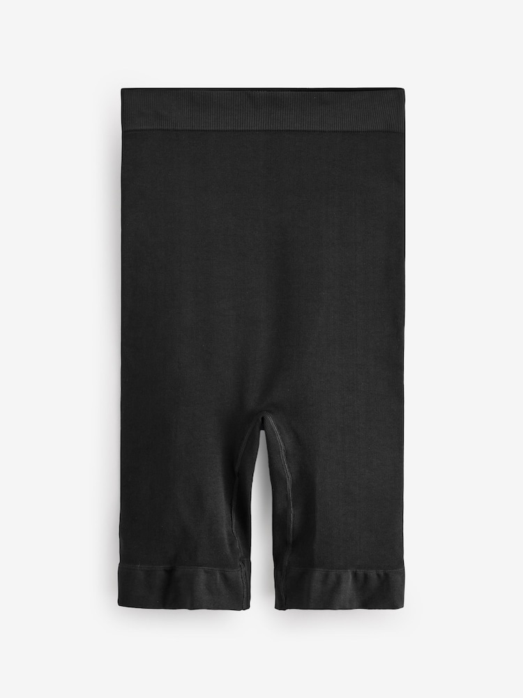 Simply Be Black/ Nude Seamfree Thigh Shaper Medium Control Briefs 2 Pack - Image 8 of 8