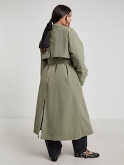 Simply Be Green Utility Trench Coat - Image 3 of 5