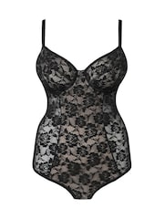 Simply Be Black Magisculpt Light Control Black Lace Bodyshaper - Image 5 of 5