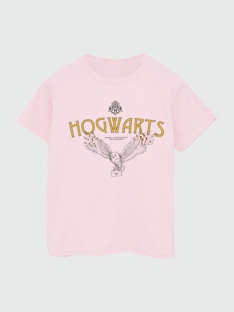 Buy Brands In Pink Girls Harry Potter Hogwarts Owl 100% Cotton T