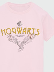 Brands In Pink Girls Harry Potter Hogwarts Owl 100% Cotton T-Shirt - Image 4 of 4