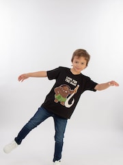 Brands In Black Boys Disney Moana Maui Look For The Hook 100% Cotton T-Shirt - Image 2 of 4
