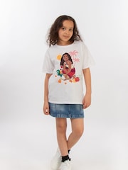 Brands In White Girls Moana Sunrise 100% Cotton T-Shirt - Image 2 of 4