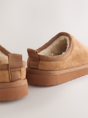 Tan Brown Cosy Mule Slippers - Image 4 of 5