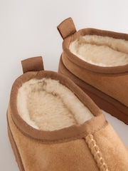 Tan Brown Cosy Mule Slippers - Image 5 of 5