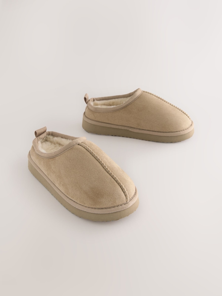 Neutral Cosy Mule Slippers - Image 1 of 5