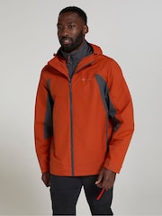 Mountain Warehouse Orange Mens Mist Extreme Waterproof 3-in-1 Jacket - Image 1 of 11