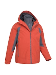 Mountain Warehouse Orange Mens Mist Extreme Waterproof 3-in-1 Jacket - Image 6 of 11