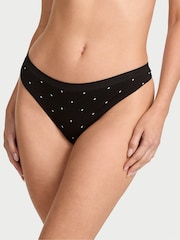 Victoria's Secret Black Dot Thong Knickers - Image 1 of 3
