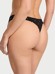 Victoria's Secret Black Dot Thong Knickers - Image 2 of 3