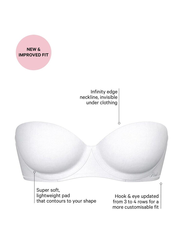 Victoria's Secret PINK White Strapless Multiway Bra - Image 4 of 4 Victoria's Secret PINK White Strapless Multiway Bra - Image 4 of 4