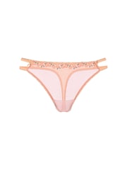 Victoria's Secret PINK Vitamin C Orange Thong Embroidery Knickers - Image 3 of 3
