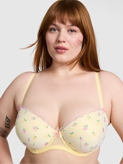 Victoria's Secret PINK Lemon Yellow Push Up Embroidery Bra - Image 1 of 2