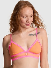 Victoria's Secret PINK Vitamin C Orange Triangle Lace Bralette - Image 1 of 2