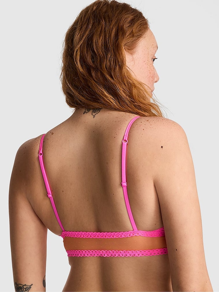 Victoria's Secret PINK Vitamin C Orange Triangle Lace Bralette - Image 2 of 2