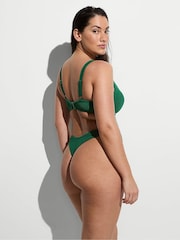 Jaguar groen - Victoria's Secret bikinitop met kreukeltextuur - Image 2 of 2