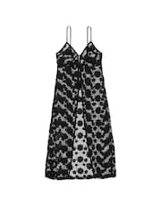 Victoria's Secret PINK Black Flyaway Coverup Maxi Dress - Image 3 of 3
