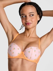 Victoria's Secret PINK Vitamin C Orange Lightly Lined Balcony Embroidery Bra - Image 1 of 2