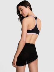 Victoria's Secret PINK Black Cheeky Bikini Bottom with Skirt - Image 2 of 2