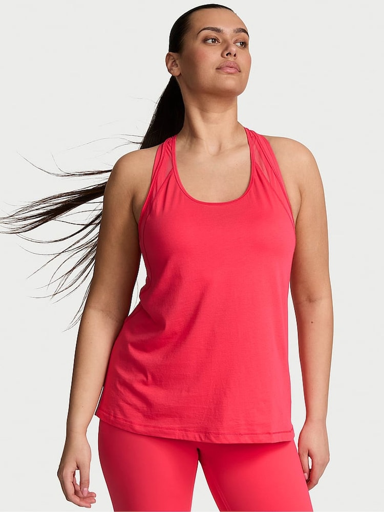 Victoria's Secret Pink Island Racerback Mesh Tank Top - Image 1 of 3